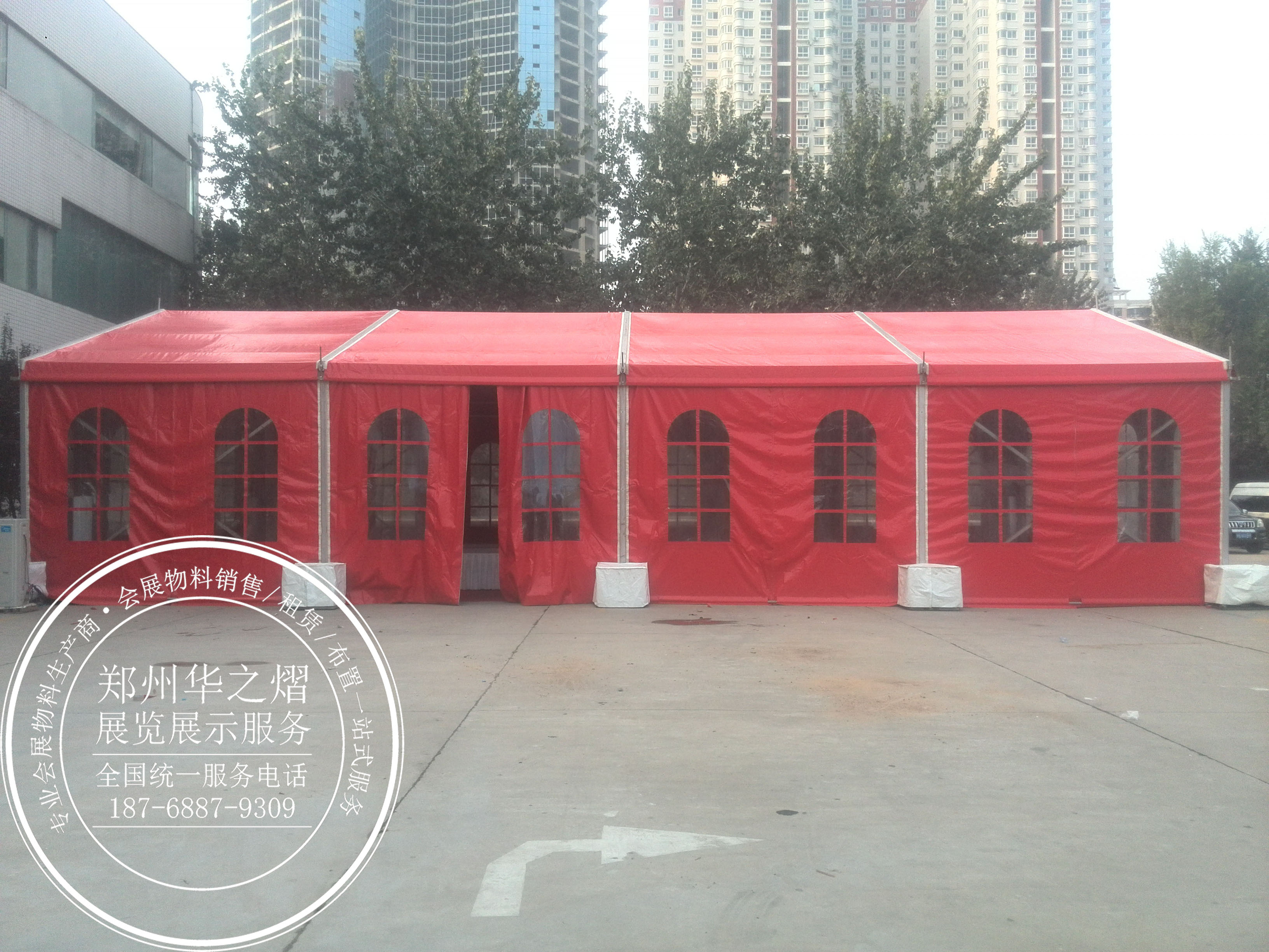 <b>10米跨度红色欧式篷房出租</b>