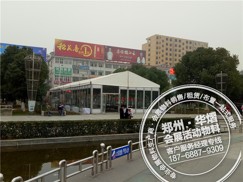 <b>信阳玻璃篷房出租搭建,临时仓库蓬房搭建租赁</b>