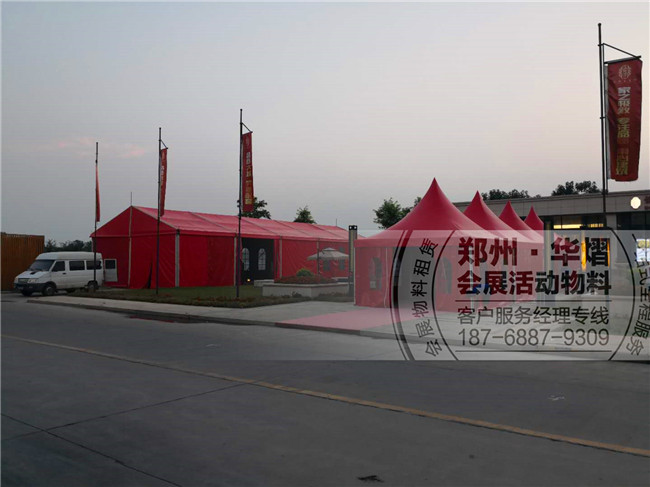 <b>鹤壁红色欧式帐篷搭建,临时户外简易篷房租赁</b>
