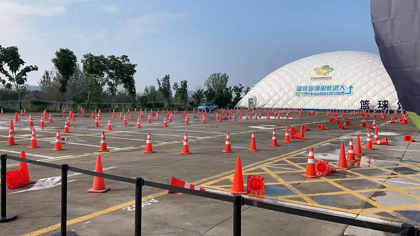 <b>郑州红色锥桶出租|汽车试驾活动锥桶</b>